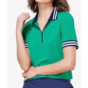 VINEYARD VINES Palmero Zip-Placket Short Sleeve Golf Polo Shirt Sz Medium